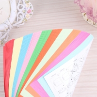 得力6407，15*15手工折纸，彩色儿童卡片纸手工折纸彩色打印纸厚剪纸粉色打印纸卡纸 