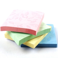 得力6409，百事贴易事贴可粘彩色百事贴留言贴76X76mm-100张