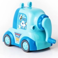 得力0730，小汽车削笔机铅笔刀学生卷笔刀转笔刀美术手摇削笔器 