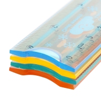 得力6205，15cm软直尺（1/36/864）任意弯曲直尺波普风尚尺子学生糖果色文具软尺绘图 