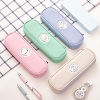 得力66796，笔袋 学生可爱小清新文具盒 可放20cm直尺笔袋