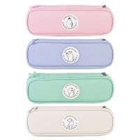 得力66796，笔袋 学生可爱小清新文具盒 可放20cm直尺笔袋