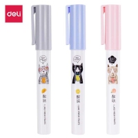 得力71078，橡皮擦创意按动橡皮小学生用旋转笔形型擦得干净像皮檫