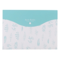 得力72387，按扣文件袋 A4纽扣办公档案袋 资料袋 学生考试文件套 