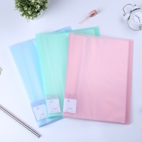 得力72408，A3，40页资料册（1/12/24）40页文件夹插页袋多层分页透明卷子夹