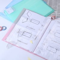 得力72408，A3，40页资料册（1/12/24）40页文件夹插页袋多层分页透明卷子夹