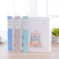 得力72440，A4资料册40页文件夹文件册多层插页袋文件袋小清新萌宠