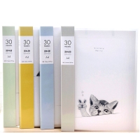 得力72442，A4资料册30页文件夹文件册多层插页袋文件袋小清新萌宠