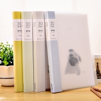 得力72442，A4资料册30页文件夹文件册多层插页袋文件袋小清新萌宠