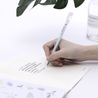 得力A037，0.35mm全针管笔中性笔水笔尖书写流畅写字签字笔学生用笔