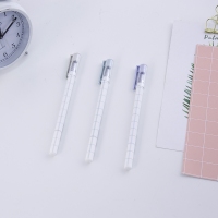 得力A026A，0.38mm学生中性笔可爱清新创意简约黑色碳素细水笔