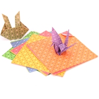 得力6434，30张儿童手工纸彩色心形印花折纸幼儿园小学生创意手工剪刀纸 -15*15cm