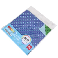 得力6434，30张儿童手工纸彩色心形印花折纸幼儿园小学生创意手工剪刀纸 -15*15cm