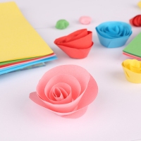 得力6437，彩色手工纸 学生手工折纸 剪纸 儿童手工纸25*18cm-30张 