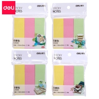 得力66306，3色百事贴自粘便签纸彩色便条纸学生便利贴告示贴-76*25mm ...