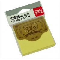 得力9073，百事贴 办公彩色百事贴 方形学生便签纸76x76mm 100页 