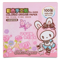 得力6406，彩色手工纸 手工折纸 手工剪纸 便条纸100张 10*10cm