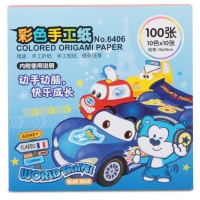 得力6406，彩色手工纸 手工折纸 手工剪纸 便条纸100张 10*10cm