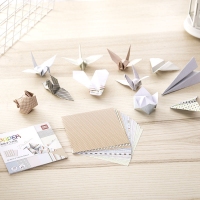 得力66311，彩色手工折纸 卡纸折纸彩纸折纸材料儿童彩色剪纸 100*100mm 30张