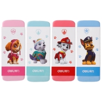 得力71090，汪汪队立大功橡皮擦（1/12/192） 干净不留痕卡通可爱大橡皮 