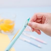 得力72397，A4墨之彩拉链袋 透明文件袋 学生办公资料袋 拉链袋 