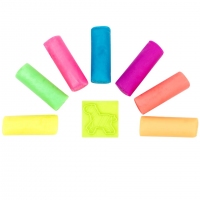 得力7026，7色儿童橡皮泥（1/16/96）彩泥含模具学生美术用品 儿童益智玩具