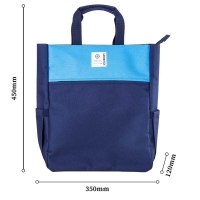 得力72498，中小学生收纳大号手提袋手拎补课包文件作业美术补习袋 