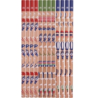 得力S926，2B木质铅笔六角型铅笔卡通学生12支盒装铅笔