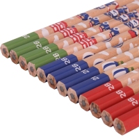 得力S926，2B木质铅笔六角型铅笔卡通学生12支盒装铅笔