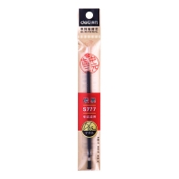 得力S777，0.5mm中性笔芯考试系列笔芯子弹头炭黑色笔替芯 