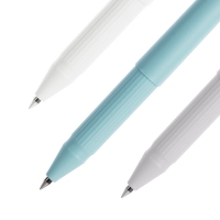 得力A066B-02，可爱简约小清新学生中性笔0.5mm子弹头黑色碳素水笔