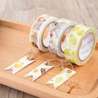 得力HZ005，15mm*8m和纸胶带日常系列下午茶 果然 浅时光 手帐胶带
