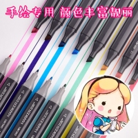 得力70701-60，60色马克笔，学生水彩色笔马克笔套装学生彩笔60色