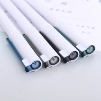 得力A008，0.5mm中性笔 黑色水笔全针管黑笔学生碳素笔办公用品 