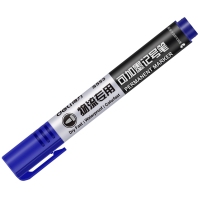 得力S553，加墨水记号笔快递物流粗油性笔耐用快干大箱头笔记号笔 