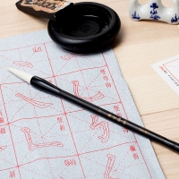得力74288，大号进阶级羊毫毛笔学生练字专用毛笔国画儿童书法练字 