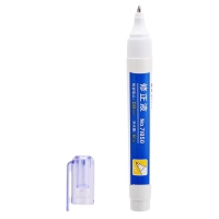 得力71850，8ml修正液涂改液陶瓷笔头 快干学生用易覆盖易书写单瓶