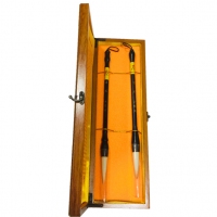 文圣阁2支套装毛笔礼盒-清风明月，礼品毛笔