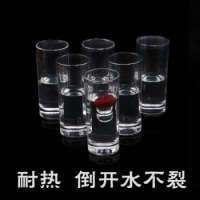 直筒玻璃杯 加厚无色透明玻璃直身杯