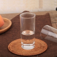 直筒玻璃杯 加厚无色透明玻璃直身杯