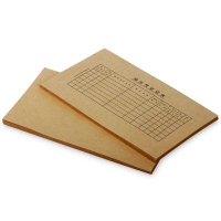 得力3479，大号凭证封面 25份装（1/100）22*14CM 凭证封面财务封面牛皮纸封面25套/包-220*140mm