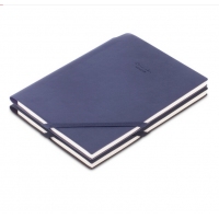 得力22215，商务插笔皮面本