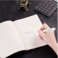 得力22215，商务插笔皮面本