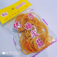 SL50 黄色橡皮筋（1/100），袋装橡皮筋