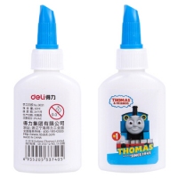 得力9631，40ml白胶托马斯系列(1/学生胶水办公用液体胶可擦可水洗单只 9631 40ml/瓶