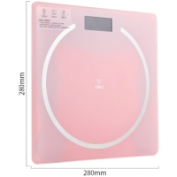 得力86101，健康秤体重秤（1/10）迷你经济准确高精度家用电子称经济款