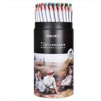 得力68114，72色水溶性彩铅（1/6/36）美术用品学生专业绘画工具72色彩色铅笔