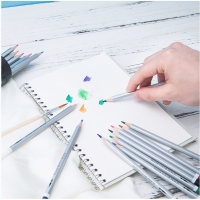 得力68114，72色水溶性彩铅（1/6/36）美术用品学生专业绘画工具72色彩色铅笔