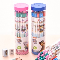 得力58100，汪汪队HB铅笔 36支/筒（1/12/96）书写儿童绘画学习六角杆-36支桶装