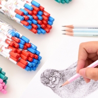 得力58100，汪汪队HB铅笔 36支/筒（1/12/96）书写儿童绘画学习六角杆-36支桶装